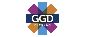 Logo GGD Fryslân. Samenwerkingspartner Walk into The Light