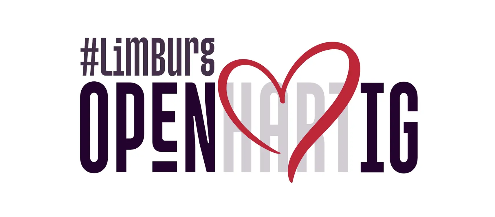 Logo #Limburg Openhartig. Samenwerkingspartner Walk into The Light.