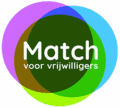 Logo Match voor Vrijwilligers | Samenwerkingspartner Walk into the Light 2025